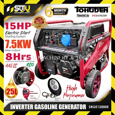 TOKUDEN SRGE12000E 15HP Inverter Gasoline Generator / Penjana 7.5kW