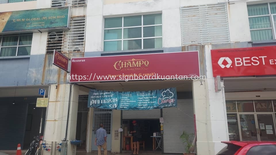 CHAMPO METAL G.I SIGNAGE AT CHANGKAT JERING BUKIT GANTANG PERAK MALAYSIA