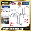 ISANO 8000TI / 8000TS 1/2" Twin Swan Neck Tap (Wall / Pillar Type) Others