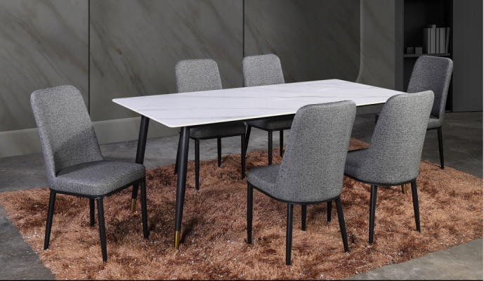 Cassiah Dining Set (1+6) 