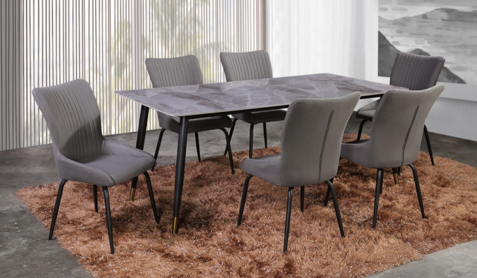 Aysel Dining Set 1+6