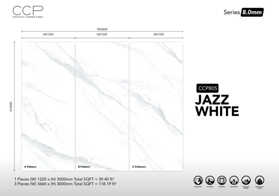 CCP803 JAZZ WHITE