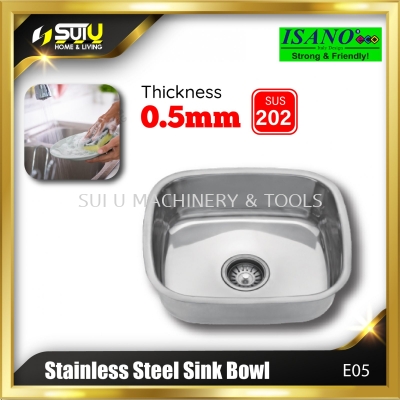 ISANO E05 Stainless Steel Kitchen Sink Bowl