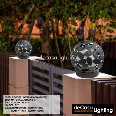 OUTDOOR PILLAR LIGHT (G6677)