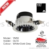 YM55 WH+DG GU10 Eyeball Fitting Recess/Surface (MR16/GU10/PAR30/AR111)