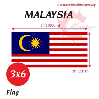 3ft x6ft Malaysia Flag