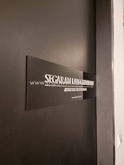 3D acrylic lawyer firm signage