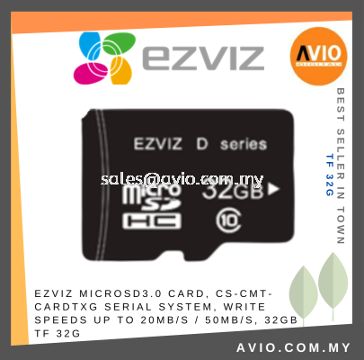 Ezviz MicroSD Micro SD 3.0 Card CS-CMT-CARDTxG Serial System Write Speeds up to 20MB/s / 50MB/s 32GB TF 32G