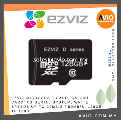 Ezviz MicroSD Micro SD 3.0 Card CS-CMT-CARDTxG Serial System Write Speeds up to 20MB/s / 50MB/s 128GB TF 128G