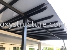 First Progress- Before and After: 1) To Supply and Fabrication Custom Make Mild Steel Paint Track Hanging Fan 2) To Supply and Fabrication Pergola Acp Awning Paint - Dengkil  Aluminum Composite Panel