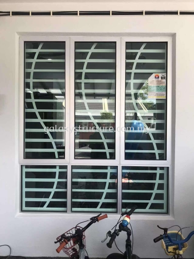 New Product Lazer Cut Design Custom Make Special S Design Powder Coated Window Grille and Safety Grille - Dengkil 