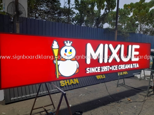 Mixue 3D Box Up LED Frontlit Lettering Lightbox At Penang