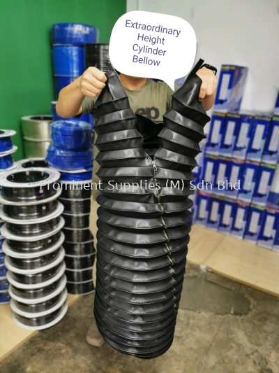 Custom made Air Cylinder Bellow | Protector Bellow with Zipper | Outer Diameter up to 360mm | Pull up length is more than 1000mm 