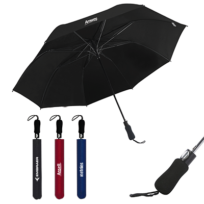 27'' Auto-Open Premium Black Coated Umbrella - UM 1018