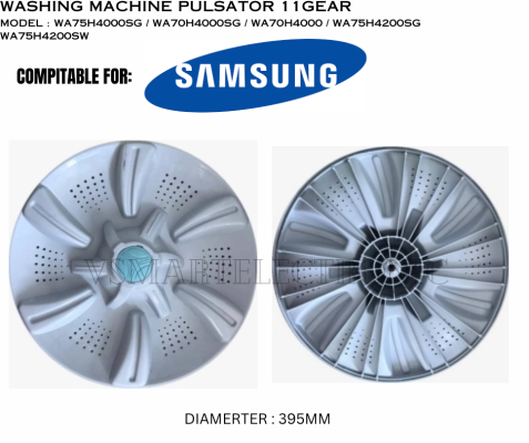 WA75H4000SG / WA70H4000SG / WA70H4000 / WA75H4200SG / WA75H4200SW SAMSUNG WASHING MACHINE PULSATOR 39.5CM 11GEAR