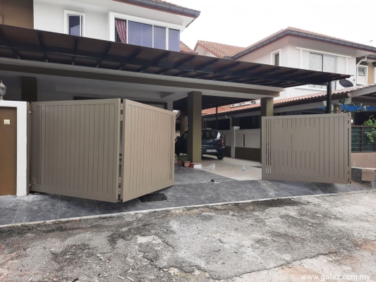 Pintu Pagar Lipat Reka Bentuk Asas