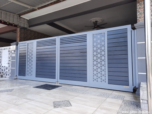 Laser Cut Design Folding Gate