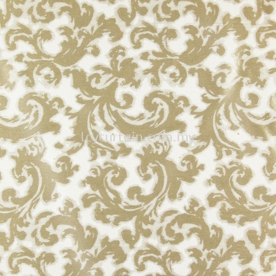 Galaxy Asteroid 04 Gold Damask Curtain