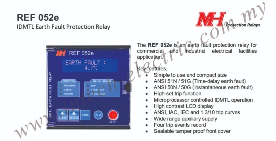 MH REF 052e MH Protection Relay Protection Relay