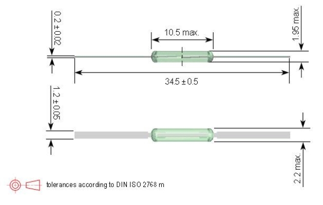 Standex KSK-1A35/1 Series Reed Switch