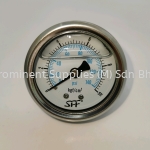 2'' Dial Pressure Gauge | Back Connection 1/4'' | Reading 0 - 140 PSI or 0 - 10 kg/cm2 | Stainless Steel Casing | Brass Connector | Oil Filled Anti Vibration 