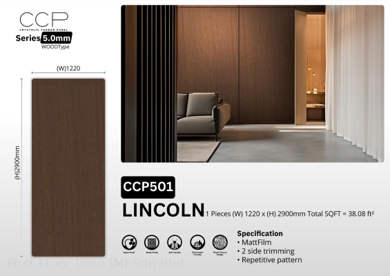 CRYSTALIC CARBON PANEL 5mm - FLUTED WALL PANEL - CCP501 LINCOLN - AFTER INSTALLATION