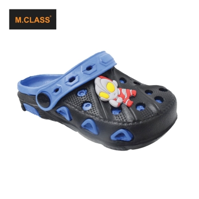 KIDS SLIP ON CLOG SANDALS (C HP 4191-4K-BK/B) (L.X)