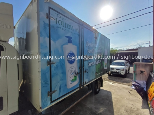 Follow Me Shampoo Truck Lorry Sticker Printing