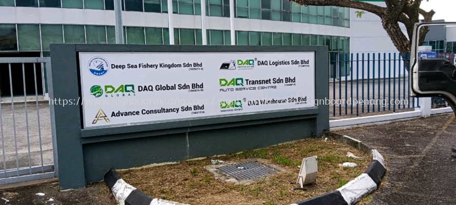 Daq Logistics Metal GI Signage At Puchong