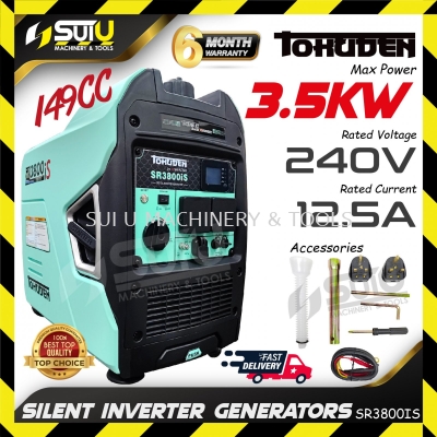 TOKUDEN SR3800IS 149CC Silent Inverter Generator / Penjana 3.5kW