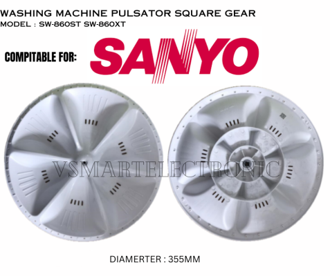 SW-860ST SW-860XT SANYO WASHING MACHINE PULSATOR 35.5CM SQUARE GEAR