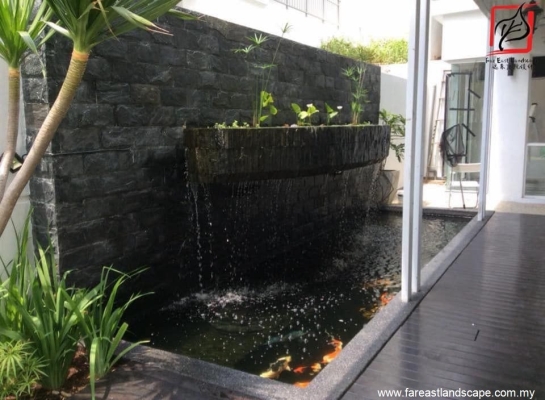 Reka Bentuk Air Pancut & Kolam Ikan Di Johor Bahru