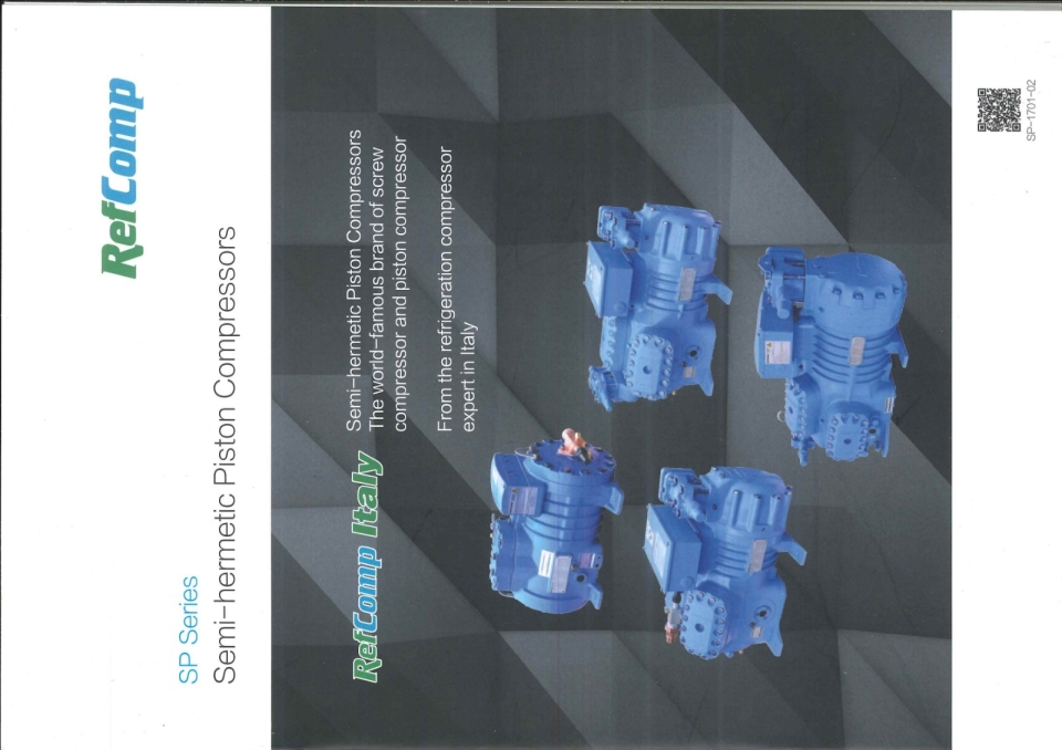 RefComp SP Series Semi-Hermetic Piston Compressors