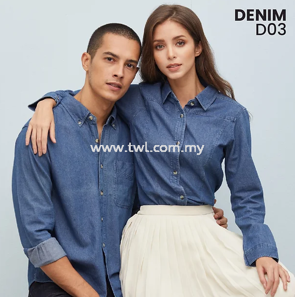 D03 - Denim Long Sleeve (Women) - 100% Cotton