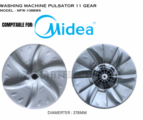  MFW-1088WS MIDEA WASHING MACHINE PULSATOR 37.8CM 11 GEAR