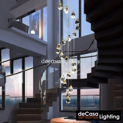 Height Ceiling Modern Crystal Light