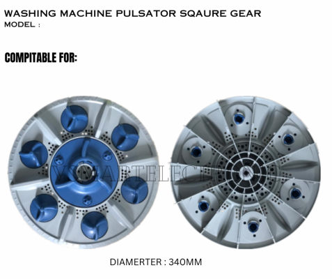 CHINA BRAND WASHING MACHINE PULSATOR 34CM SQUARE GEAR