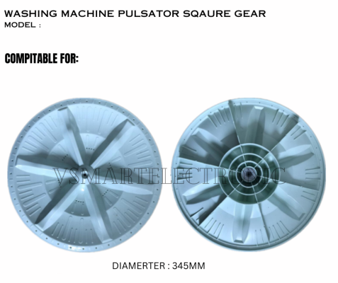 CHINA BRAND WASHING MACHINE PULSATOR 34.5CM SQUARE GEAR