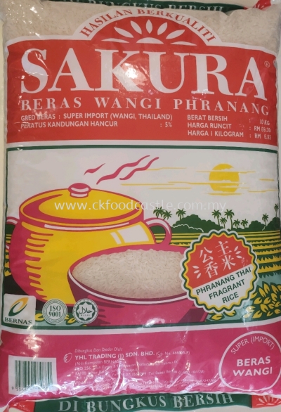 BERAS SUPER IMPORTP BERAS SAKURA 10KG