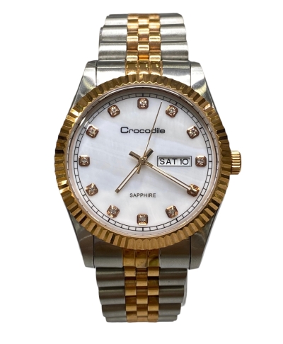 CROCODILE MEN WATCHES CR6725.118D STAINLESS STEEL SAPPHIRE & HARDENED CRYSTAL GLASS