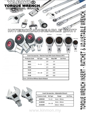 Torque Wrench - Interchangeable Head