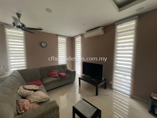 Zebra Blinds White Nice S2 Seremban 