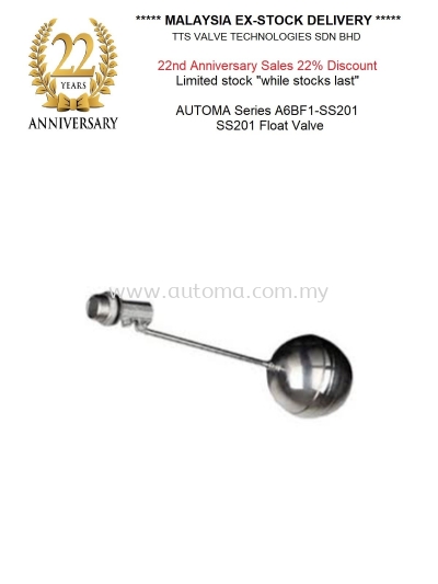 SS201 FLOAT VALVE from BSPT1/2"~3/4" (availble soon)