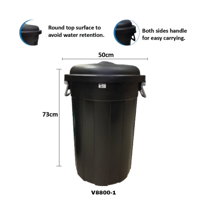 (V8800-1) 80L MULTIPURPOSE BIN WITH HANDLE