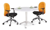 Round discussion table with silver taxus leg Office furniture Meeting Table Discussion table
