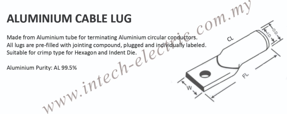 Aluminium Cable Lug  Aluminium Cable Lug Cable Lug