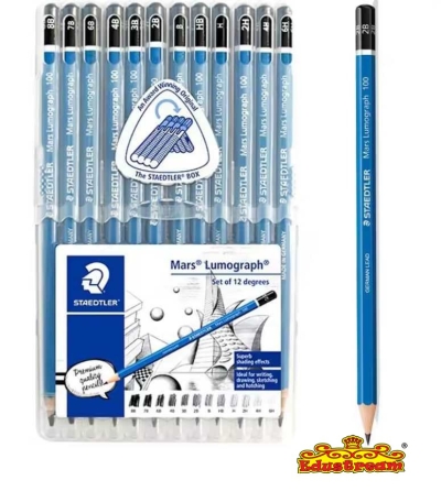 Staedtler Mars Lumograph Pencil 100-S 12 Pieces