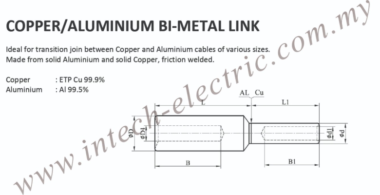 Copper Aluminium BI-Metal Link 