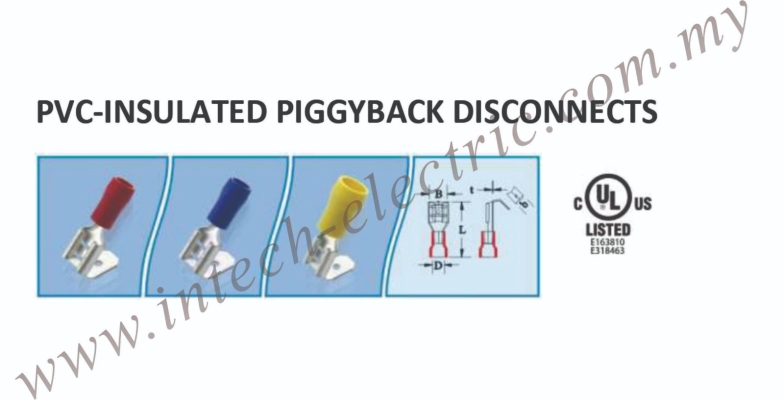 PVC-Insulated Piggyback Disconnects