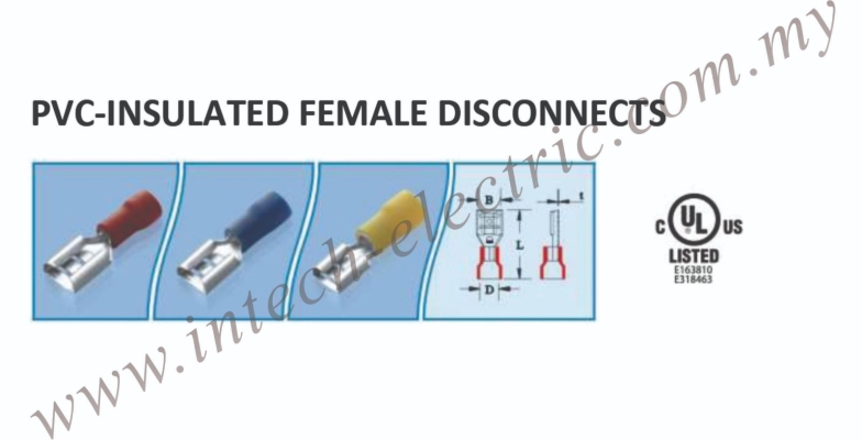 PVC-Insulated Female Disconnects 